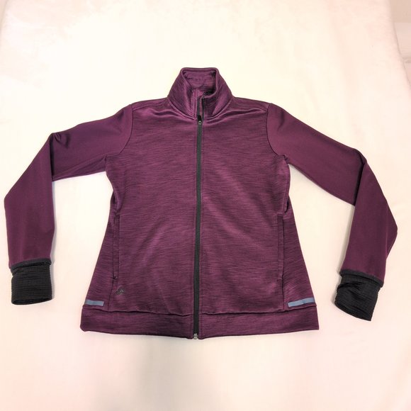 Adidas‎ Women's Purple Full-Zip Jacket Size L - Picture 2 of 7